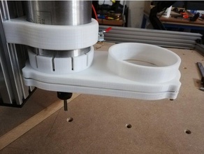 80mm Spindel Staub Schuh magnetischen Anschluss 100mm hoose Werkzeugmaschinen 3d print model - Mito3D