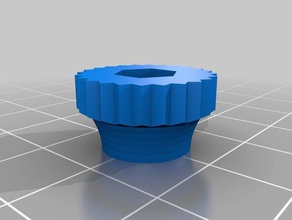 my customized ultimate nut knob generator - 4mm rounded diy 3d print model - Mito3D