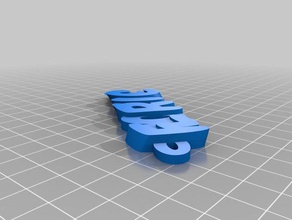 flo i portachiavi su misura 3d print model - Mito3D