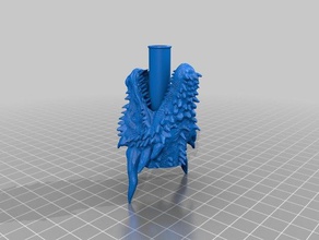 habe drogon Kopf shisha-Mund-Tipp dragon gameofthrones bekam Mundstück shisha 3d print model - Mito3D