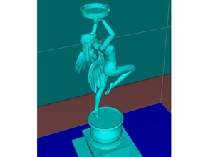 cinzeiro nsfw anjo menina organização 3d barra ash cigarro dlp ecigarette fdm impressão a figura garota miniatura escultura sla sls fumar 3d print model - Mito3D