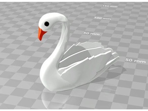 swan the majestic normal & color print file animals 3d print model - Mito3D