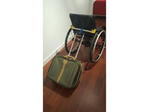 soporte para tubo horizontal silla ruedas titular da cadeira de rodas assistivetech dispositivo assistencial a tecnologia assistiva terapia ocupacional wheelchairattachment 3d print model - Mito3D