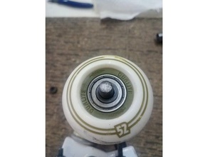 simple 608 skate bearing spacer parts 3d print model - Mito3D