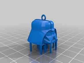solid-darth vader-Kopf-marionette mechanische Spielzeuge 3d print model - Mito3D
