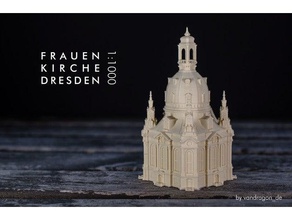 frauenkirche dresden buildings & structures lutheran 1 1000 700 baroque building church germany landmark landmarks reformation sachsen saxony symbol 3d print model - Mito3D