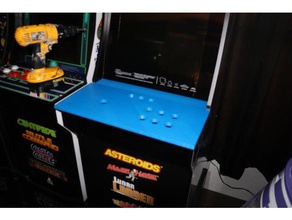 arcade1up single player mame retropie control deck 3d printing 3d print model - Mito3D