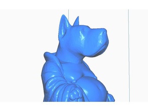 great dane buddha canine collection sculptures dog remix 3d print model - Mito3D
