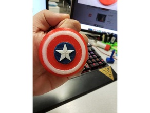 captain america, thor scudo alla fine del gioco monete & distintivi america la marvel shield 3d print model - Mito3D