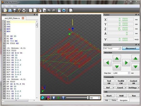 jcnc - cnc terminal g-code viewer machine tools app application control gcode grbl laser mill software stepcraft tinyg 3d print model - Mito3D