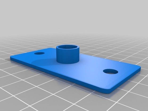 trava parafuso da placa de parede A impressão 3d bebê portão porta do celeiro wallplate revestimento 3D print model - Mito3D