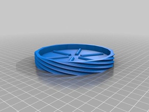 twisty pot saucer outdoor & garden flower 3d print model - Mito3D