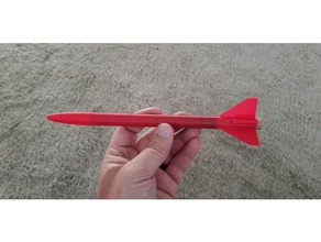 13mm estes mini spiralize printed rocket 3 different fin-types hobby flying model rocketry 3d print model - Mito3D