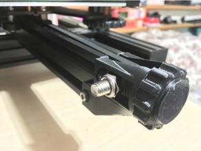ender 3 y belt tensioner using stock bolt nut 3d printer parts 2040 extrusion ender3 3d print model - Mito3D