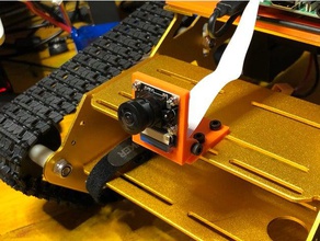 raspberry pi camera adjustable mount robotics 3d print model - Mito3D