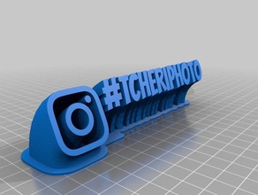 tcheriplate office customized 3d print model - Mito3D