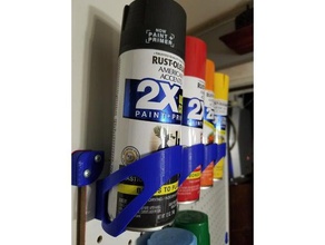 spray titular 4 pegboard organização lata de tinta 3d print model - Mito3D
