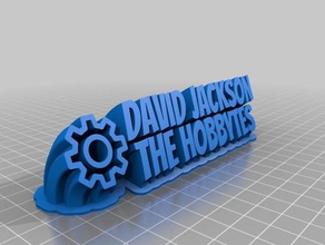 david j office customized 3d print model - Mito3D