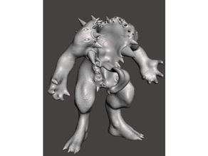 e creatura sculture il demone dnd in miniatura miniature monster da tavolo di gioco 3d print model - Mito3D