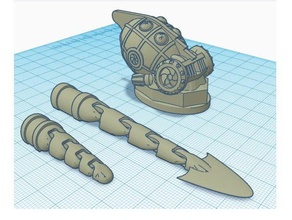 steampunk calamar modelos 3d print model - Mito3D