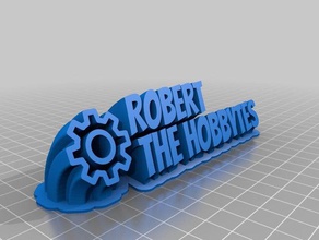 robert office personalizado 3d print model - Mito3D