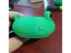 happy frog-container - gefärbt Container 3d print model - Mito3D