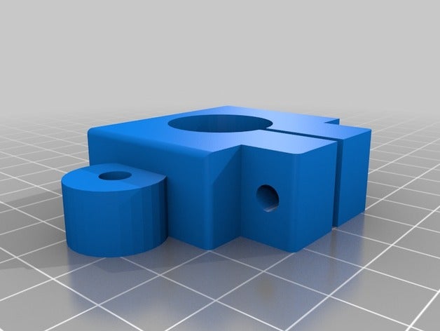 pieza para fijar tubo 20mm Teile 20mmm seguro 3D print model - Mito3D