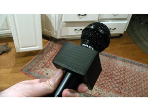 nady sp-1 starpower serisi mikrofon bayrağı diy küp bayrak mic haber 3d print model - Mito3D