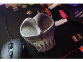 better alien skull sculptures aliens head 3d print model - Mito3D