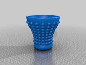 noktalı vazo dekor 3d print model - Mito3D