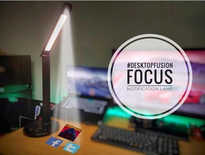 focus notification lamp office concepts desktopfusion fusion360challenge innovation modern notifications smartphone 3d print model - Mito3D