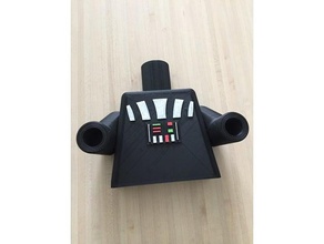 giant darth vader lego holder paper toilet household dark vador starwars rouleau wc 3d print model - Mito3D