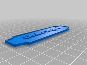 my silly nameplate 1 decor customized 3d print model - Mito3D