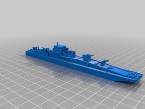 marinef hrprahm - flak lighter 1 300 vehicles boat cruel seas wargaming 3d print model - Mito3D