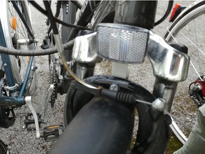 front reflector bike holder sport & outdoors mount 3d print model - Mito3D