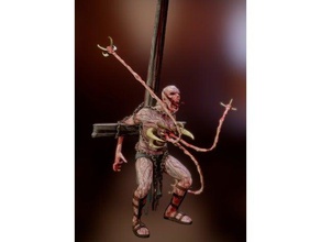 crucified demon props tabletop torture 3d print model - Mito3D