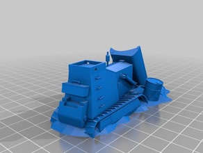tractor wreck toys & games fallout gaslands tabletop terrain wargaming 3d print model - Mito3D