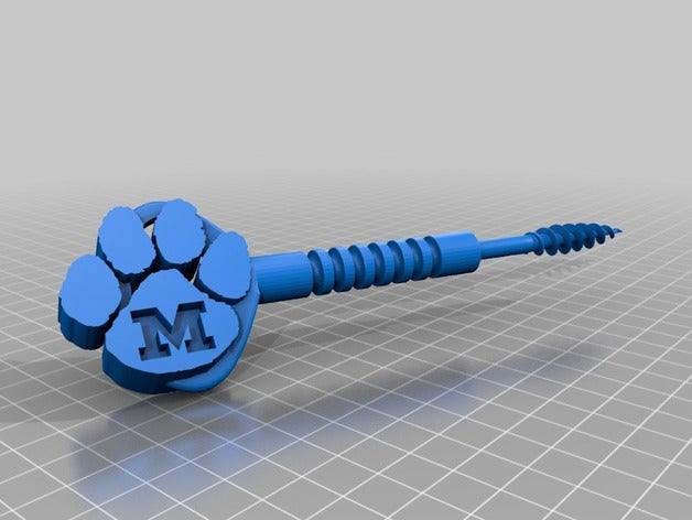 tiger paw cavatappi La stampa 3d 3D print model - Mito3D