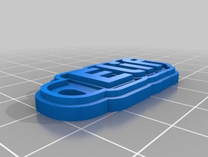 elif Anahtarlık özelleştirilmiş 3d print model - Mito3D