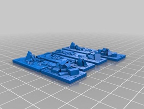 rue de la ventilation - ordure jouets & jeux les décombres scatter terrain jeton corbeille wargaming 3d print model - Mito3D