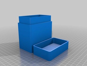 caja de madera los contenedores personalizado 3d print model - Mito3D