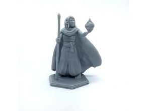 elf wizard - tabletop rpg miniature toy & game accessories 28mm dnd pathfinder gaming 3d print model - Mito3D