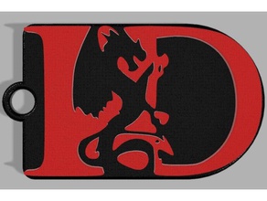imagineddragons keychain logo 3d printing dragons imagine band keychains 3d print model - Mito3D