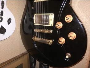 guitar knobs music electric tone volume 3d print model - Mito3D