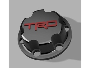 trd pro wheel caps - 1 10th scale rc car cap vehicles 110th mfab 3d print model - Mito3D