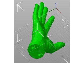 hand-Wand-Berg Menschen Anatomie hand 3d print model - Mito3D