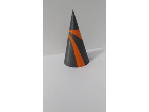 cono apolonio apolonio's cone math art geometry 3d print model - Mito3D
