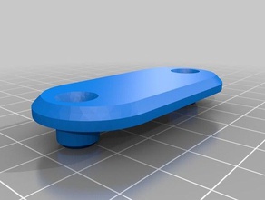 plastic window handle stub household 3d print model - Mito3D