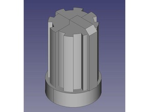 potentiometer-regler 3mm Welle - Elektronik 3d print model - Mito3D