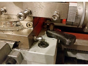 lathe carriage locking key machine tools mini 3d print model - Mito3D